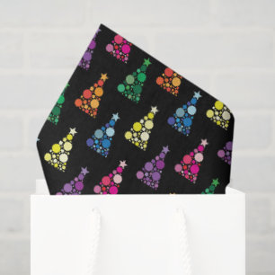 Papel De Seda Árboles Brillantes