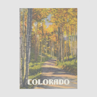 Papel De Seda Árboles de Aspen de Colorado Vintage