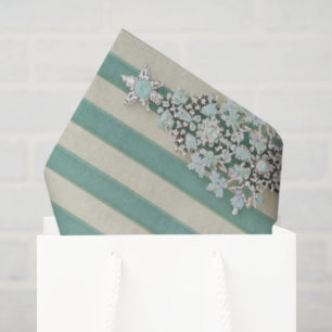 Papel De Seda Árboles de cristal rayados Seaoam