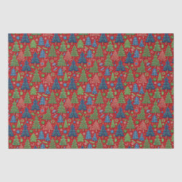 Papel De Seda Árboles de Navidad