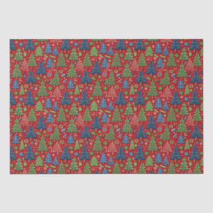 Papel De Seda Árboles de Navidad