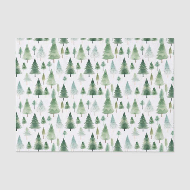 Papel De Seda árboles de navidad (Anverso)