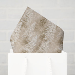 Papel De Seda Árboles de Navidad de Crema de Marfil