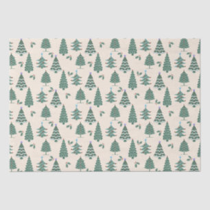 Papel De Seda Árboles de Navidad de época
