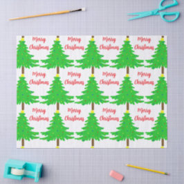 Papel De Seda Árboles de Navidad Divertidos y Festivos