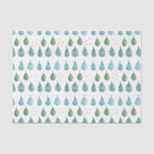 Papel De Seda Árboles de navidad verdes