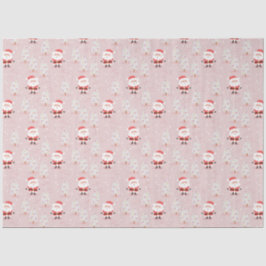 Papel De Seda Árboles de Navidad y Santa Claus