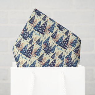 Papel De Seda Árboles elegantes