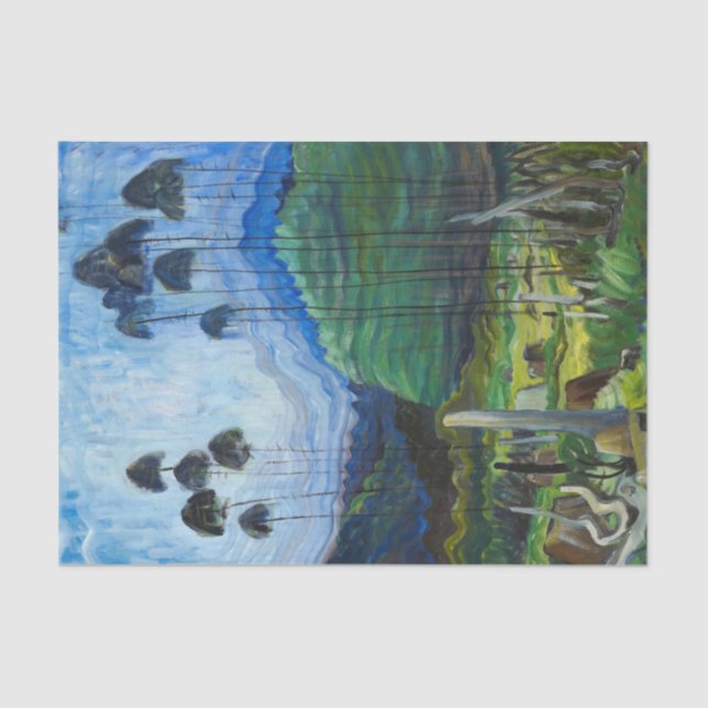 Papel De Seda Árboles en el cielo, 1939 por Emily Carr (Anverso)