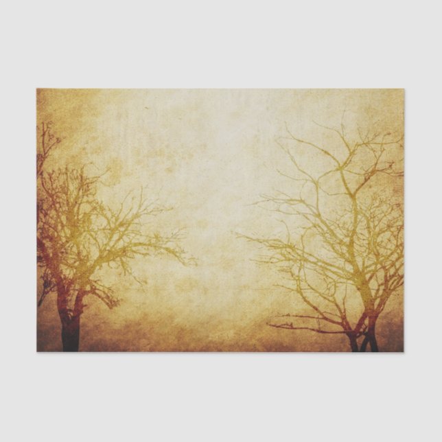 Papel De Seda Árboles en la niebla (Anverso)