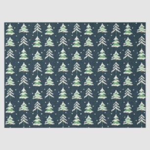 Papel De Seda Árboles eververdes de nieve de invierno