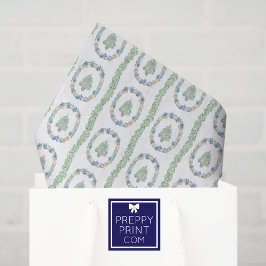 Papel De Seda Árboles navideños costeros acuáticos