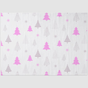 Papel De Seda Árboles navideños y Navidades blancos copan nieve