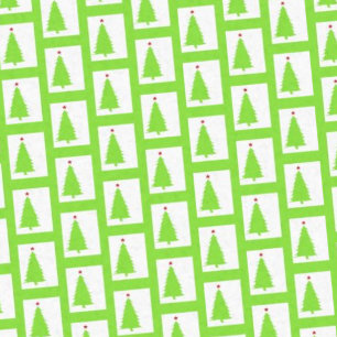 Papel De Seda Árboles verdes de Navidad