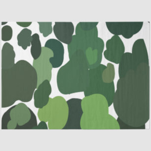 Papel De Seda Árboles verdes Patrón tropical tropical moderno