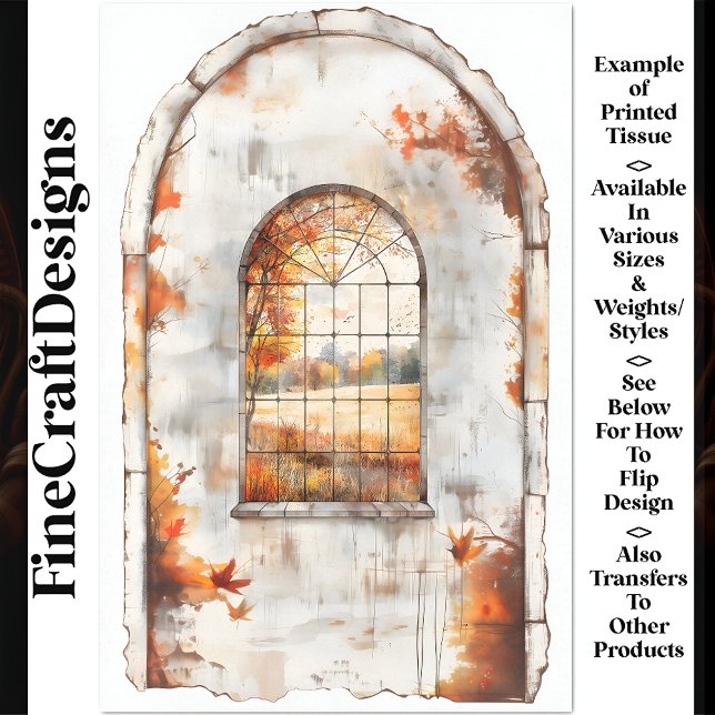 Papel De Seda Árboles y hojas otoñales a través de la ventana AM (Subido por el creador)