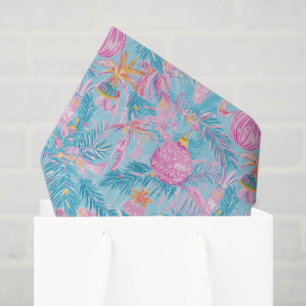 Papel De Seda Árboles y ornamentos de Navidad de Palm Beach Prep