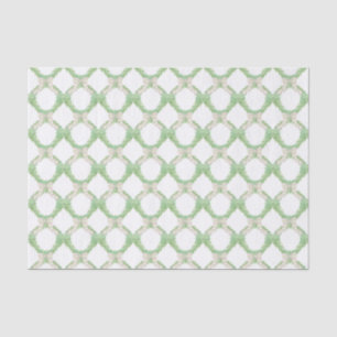 Papel De Seda Arco acuático rosa y mariposa verde arado