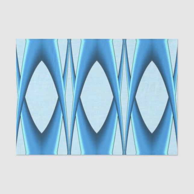 Papel De Seda Arco azul futurista (Anverso)