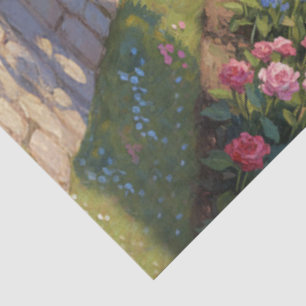 Papel De Seda Arco de jardín de rosas romántico para decoupage p