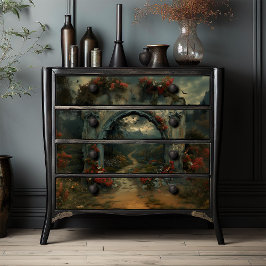 Papel De Seda Arco gótico del castillo de Drácula