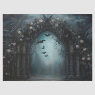 Papel De Seda Arco gótico espeluznante de Halloween con murciéla