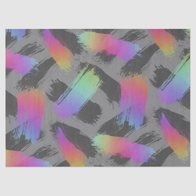 Papel De Seda arco iris retro radical: (Anverso)
