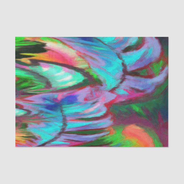 Papel De Seda Arcoiris abstracto (Anverso)