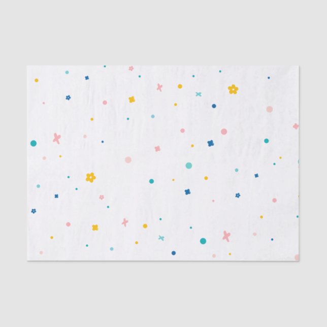 Papel De Seda Arcoiris de divertida fiesta de cumpleaños (Anverso)