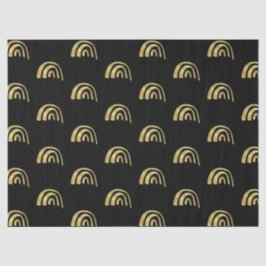 Papel De Seda Arcoíris dorado y negro 