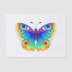 Papel De Seda Arcoiris mariposa Peacock Eye
