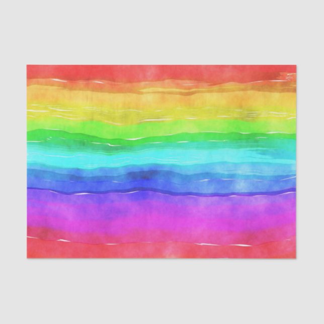 Papel De Seda Arcoiris pintado (Anverso)