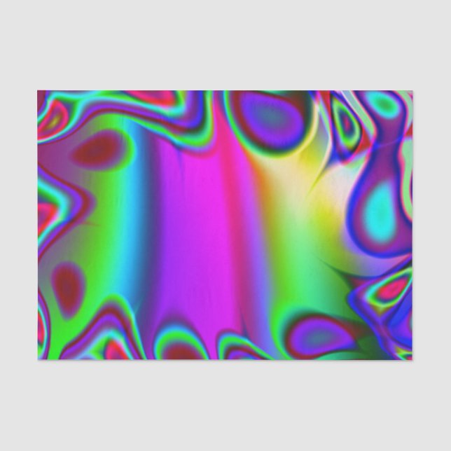 Papel De Seda Arcoiris psicodélico (Anverso)