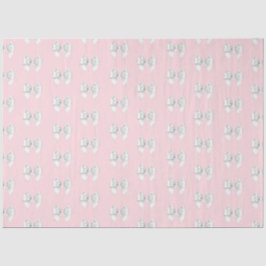 Papel De Seda Arcoíris Rosa Azul Tiffany Tema Blanco Lazo