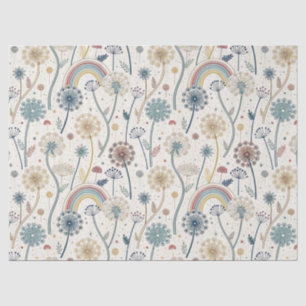 Papel De Seda Arcoiris y candeliones botánicos (2)