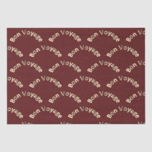 Papel De Seda Arcos del buen viaje en rojo oscuro