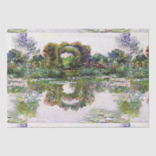 Papel De Seda Arcos floridos vintage Giverny Claude Monet
