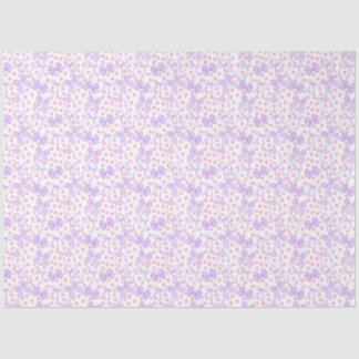 Papel De Seda Arcos púrpuras con puntos rosados