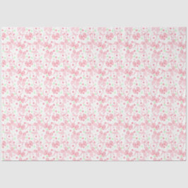 Papel De Seda Arcos rosados con puntos rosados y verdes