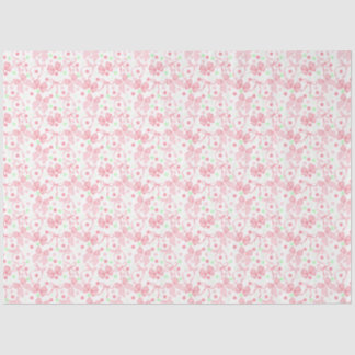 Papel De Seda Arcos rosados con puntos rosados y verdes