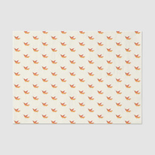 Papel De Seda "Ardientemente una" impresión del colibrí