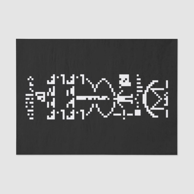 Papel De Seda Arecibo Binary Message 1974 (Anverso)
