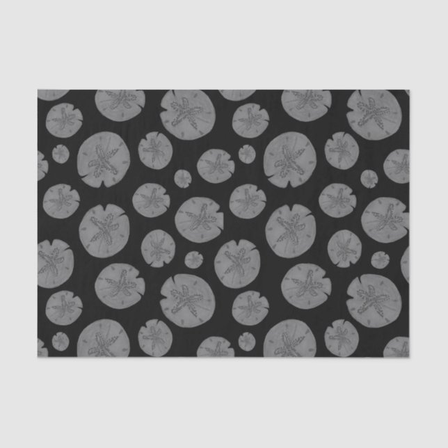 Papel De Seda Arena gris en Halloween negro (Anverso)