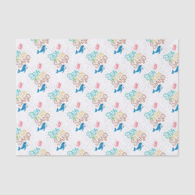 Papel De Seda Arena marina (Anverso)