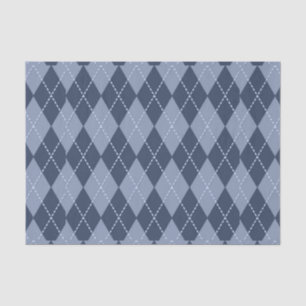 Papel De Seda Argyle Gris Azul
