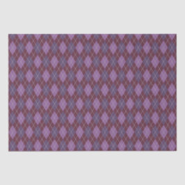 Papel De Seda Argyle Knit Maroon y Purple Crafts & Decoupage