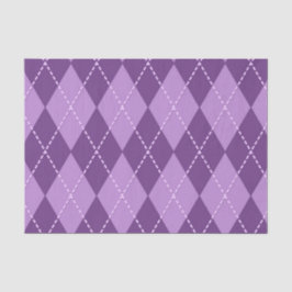 Papel De Seda Argyle Lila (Diseño 12 de la Serie Morada)