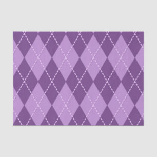 Papel De Seda Argyle Lila (Diseño 12 de la Serie Morada)