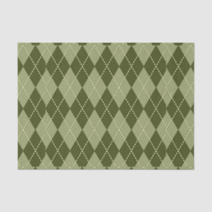 Papel De Seda Argyle verde