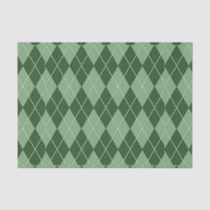 Papel De Seda Argyle Verde 2